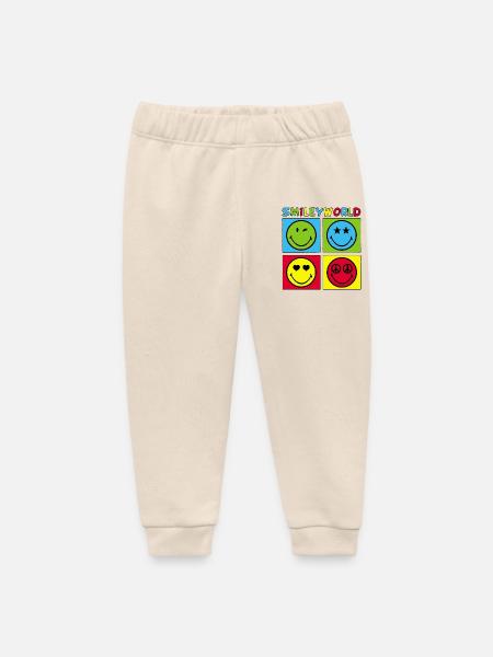 Smileys und vierfarbig - Baby Organic Jogginghose Baby Tumbler von Stanley/Stella - Natur