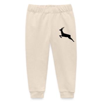 Weihnachten Wildwechsel Hirsch used look wild Wald - Baby Organic Jogginghose Baby Tumbler von Stanley/Stella - Natur - Vorne