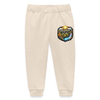 Positive for life - Baby Organic Sweatpants by Stanley/Stella - soft Ecru - Front