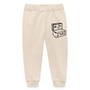 travel - Baby Organic Sweatpants by Stanley/Stella - soft Ecru - Front
