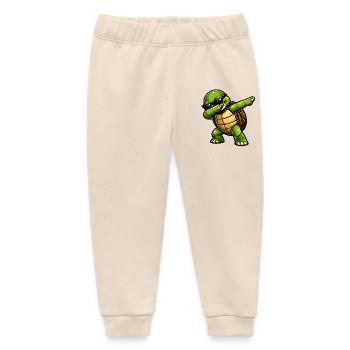 Dabbing Schildkröte - Baby Organic Jogginghose Baby Tumbler von Stanley/Stella - Natur - Vorne