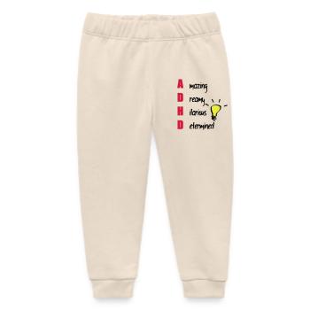 ADHD - Baby Organic Sweatpants by Stanley/Stella - soft Ecru - Front