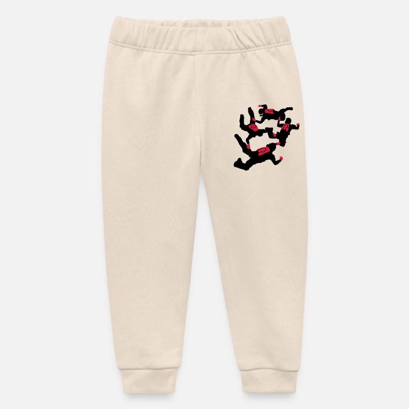 skydive - Baby Organic Sweatpants by Stanley/Stella - soft Ecru