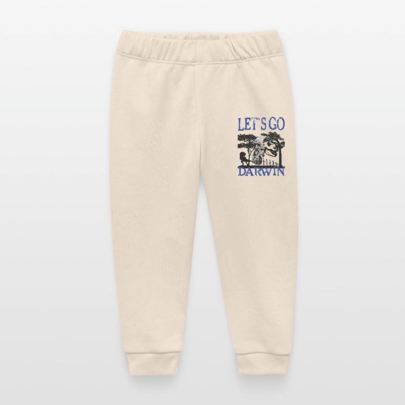 Charles Darwin Evolution textile gift idea Baby Organic Sweatpants by Stanley/Stella