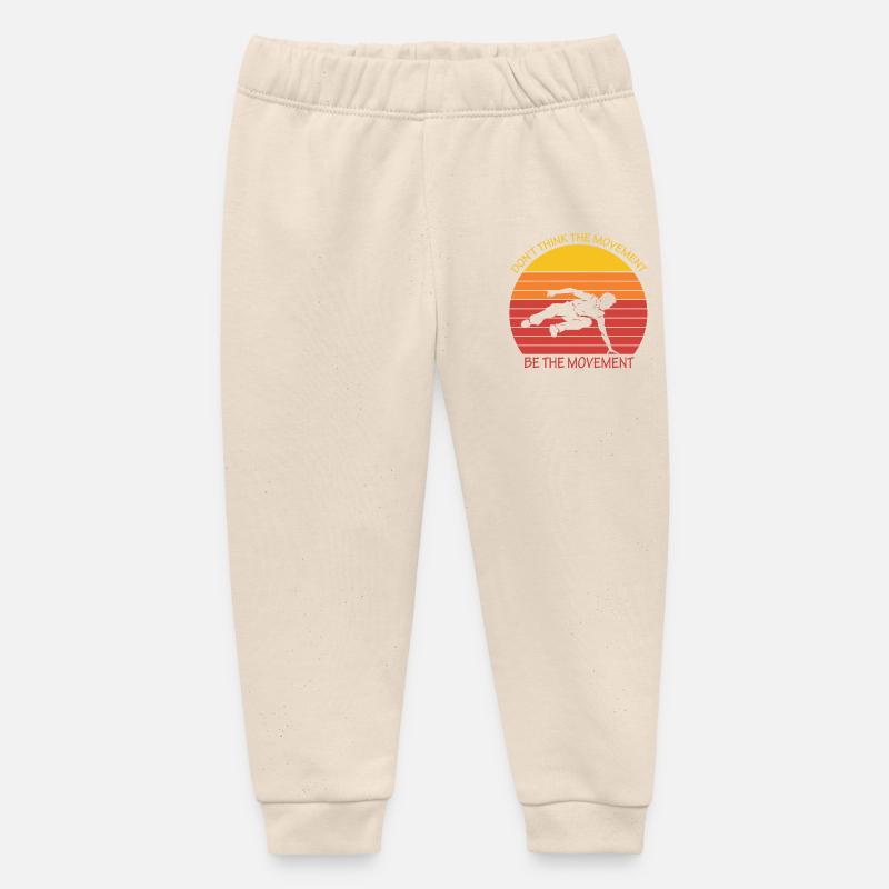NE PENSEZ PAS QUE LE MOUVEMENT SOIT LE MOUVEMENT Parkour - Pantalon de jogging bébé bio Stanley/Stella - écru doux