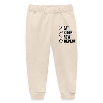 Procédure d’aviron - Pantalon de jogging bébé bio Stanley/Stella - écru doux - Devant