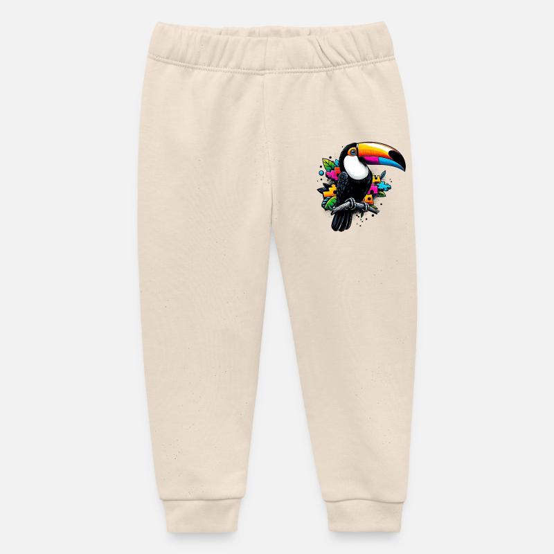 Toucan - Pantalon de jogging bébé bio Stanley/Stella - écru doux