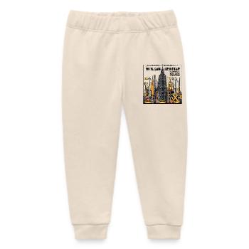 Auch Wolkenkratzer haben als Keller angefangen - Baby Organic Jogginghose Baby Tumbler von Stanley/Stella - Natur - Vorne