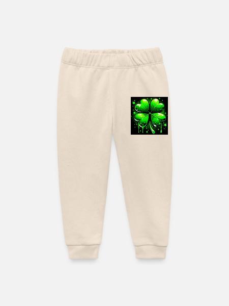 Vierblättriges Kleeblatt - Baby Organic Jogginghose Baby Tumbler von Stanley/Stella - Natur