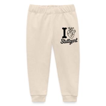 I love Stuttgart - Baby Organic Jogginghose Baby Tumbler von Stanley/Stella - Natur - Vorne
