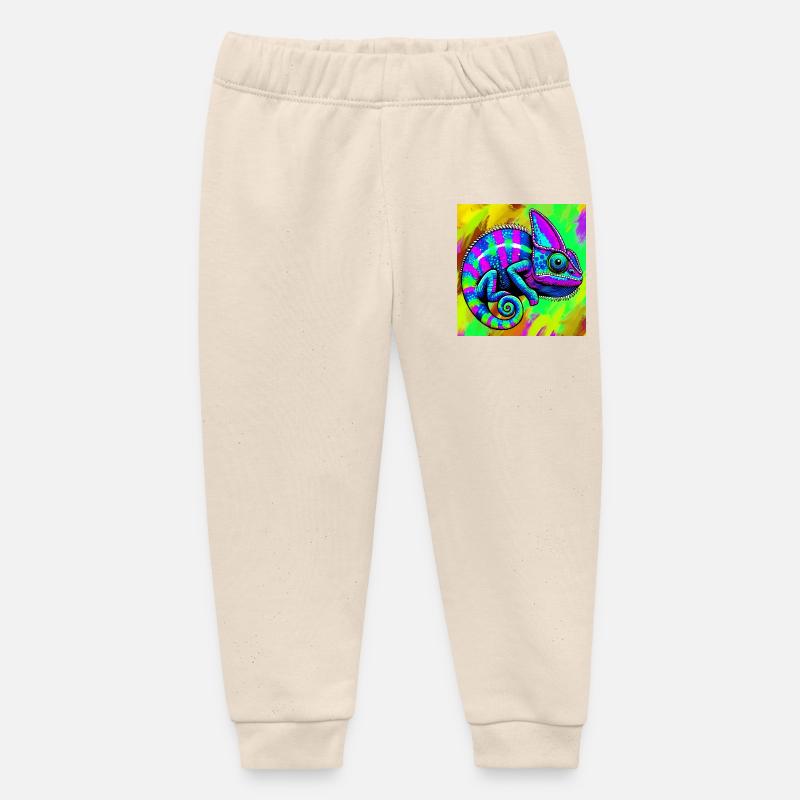 caméléon - Pantalon de jogging bébé bio Stanley/Stella - écru doux