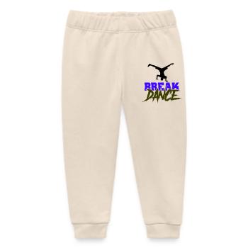 Breakdance Schriftzug Kontrast - Baby Organic Jogginghose Baby Tumbler von Stanley/Stella - Natur - Vorne