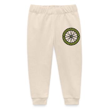 Fahrrad Laufrad Grafik - Baby Organic Jogginghose Baby Tumbler von Stanley/Stella - Natur - Vorne