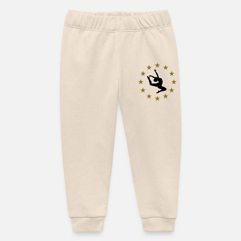Danseur & Étoiles - Pantalon de jogging bébé bio Stanley/Stella - écru doux