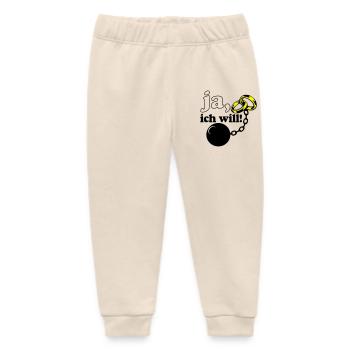 Junggesellenabschied , JGA ja ich will (25) - Baby Organic Jogginghose Baby Tumbler von Stanley/Stella - Natur - Vorne