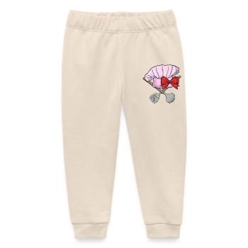 Chef's Hat Cooking Kitchen - Baby Organic Sweatpants by Stanley/Stella - soft Ecru - Front
