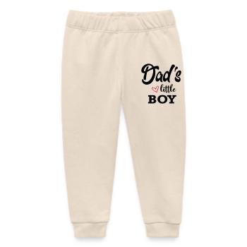 Baby Kind Papa Dad Kleiner Junge Little Boy - Baby Organic Jogginghose Baby Tumbler von Stanley/Stella - Natur - Vorne