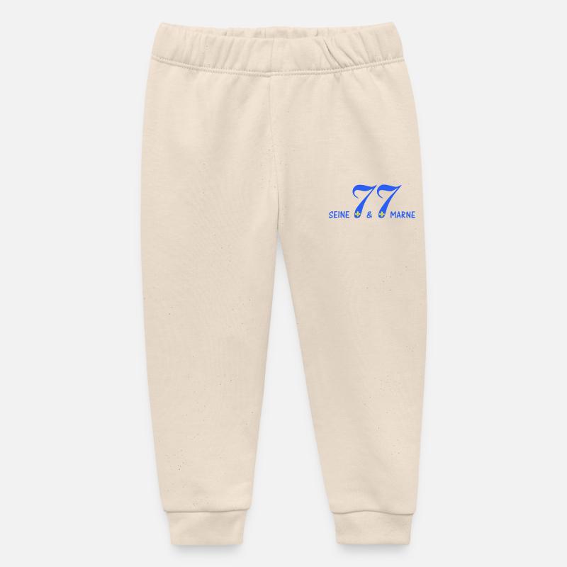 Seine et marne - Pantalon de jogging bébé bio Stanley/Stella - écru doux
