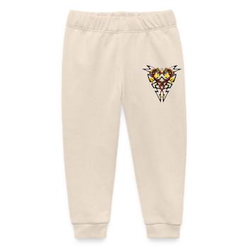 Chinese Dragon Heart Tribal R6Z - Baby Organic Sweatpants by Stanley/Stella - soft Ecru - Front