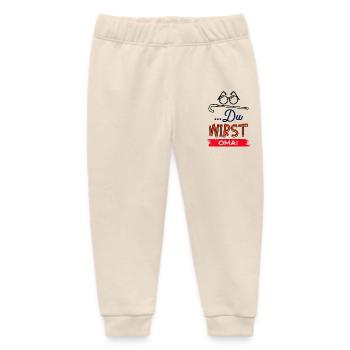 Großmutter Statement Oma Brille Sehschwäche Omi - Baby Organic Jogginghose Baby Tumbler von Stanley/Stella - Natur - Vorne