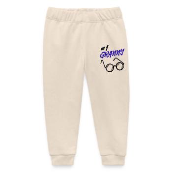 Omi Brille Statement Oma Beste Großmutter - Baby Organic Jogginghose Baby Tumbler von Stanley/Stella - Natur - Vorne