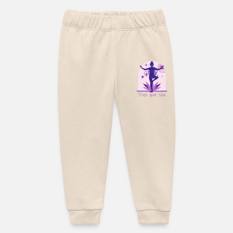Yogi - Pantalon de jogging bébé bio Stanley/Stella - écru doux