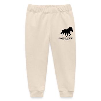 Pferde Statement Islandpferde Pferdeliebe - Baby Organic Jogginghose Baby Tumbler von Stanley/Stella - Natur - Vorne