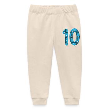 Zahl 10 - ZEHN - 10. Geburtstag - Baby Organic Jogginghose Baby Tumbler von Stanley/Stella - Natur - Vorne