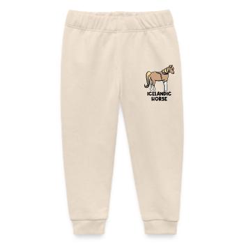Islandpferde Pferdenarr Haflinger Ross Spruch - Baby Organic Jogginghose Baby Tumbler von Stanley/Stella - Natur - Vorne