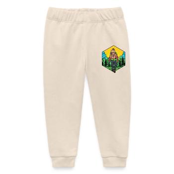 Hiking Hikers Mountaineering Hiking Mountain Hiking - Baby Organic Sweatpants by Stanley/Stella - soft Ecru - Front