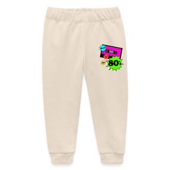 80er Party Retro Fun Shirt Motto Party , 80s (25) - Baby Organic Jogginghose Baby Tumbler von Stanley/Stella - Natur - Vorne