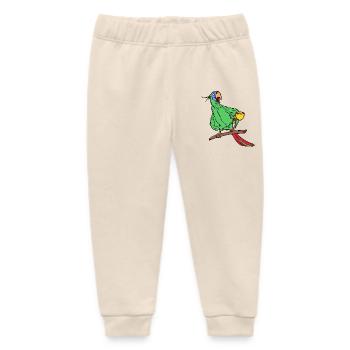 Animal, Parrot, Animal Lover, Pet, Bird - Baby Organic Sweatpants by Stanley/Stella - soft Ecru - Front