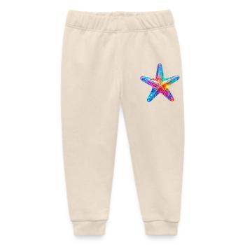 Étoile de mer - Pantalon de jogging bébé bio Stanley/Stella - écru doux - Devant