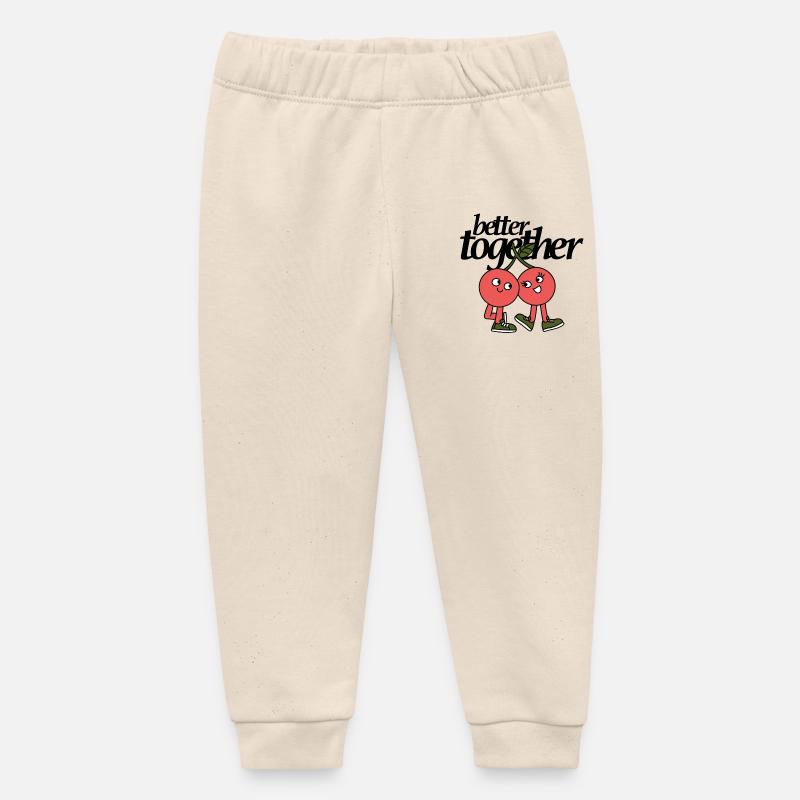 Mieux ensemble - Pantalon de jogging bébé bio Stanley/Stella - écru doux