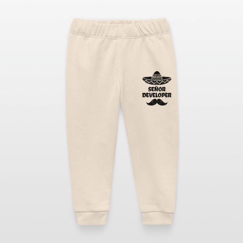 Developer Statement Scripting Dev Computergeek Baby Organic Sweatpants by Stanley/Stella