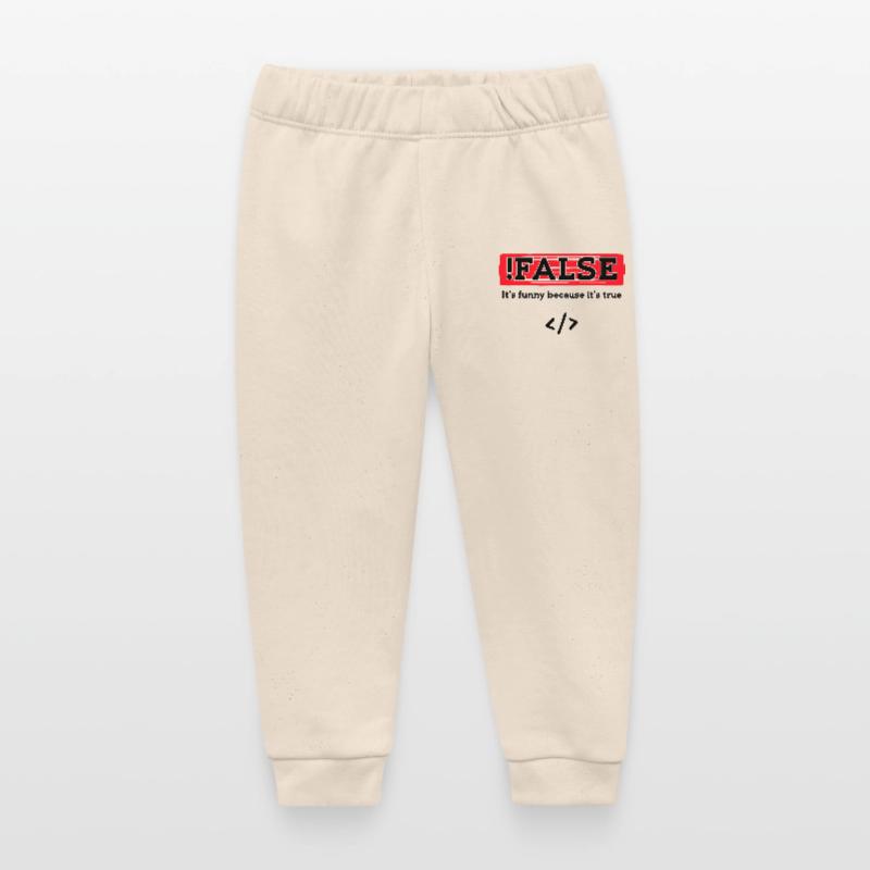 Code Debug Programmer Developer Funny Sayings Baby Organic Sweatpants by Stanley/Stella