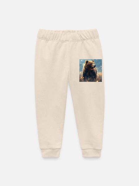 Krafttier Braunbär - Baby Organic Jogginghose Baby Tumbler von Stanley/Stella - Natur