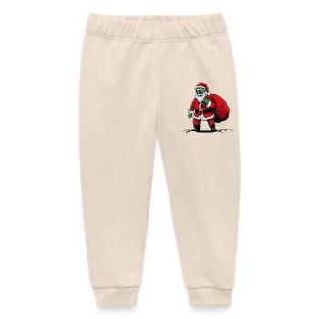 Santa Claus Creepy Horror Zombie Undead Christmas - Baby Organic Sweatpants by Stanley/Stella - soft Ecru - Front