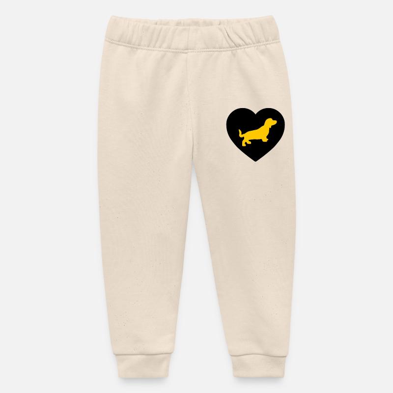 Teckel - Pantalon de jogging bébé bio Stanley/Stella - écru doux