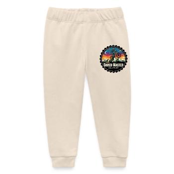 Shred Master Dirt MTB Sunset - Baby Organic Sweatpants by Stanley/Stella - soft Ecru - Front