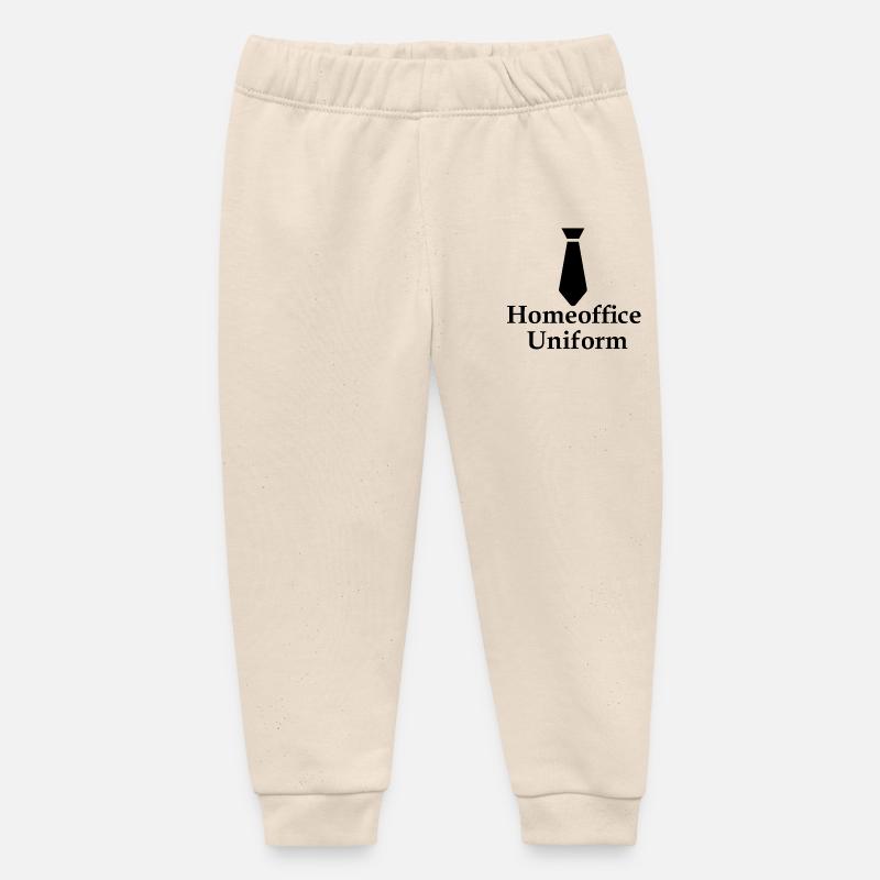 Homeoffice_Uniform_SK - Pantalon de jogging bébé bio Stanley/Stella - écru doux