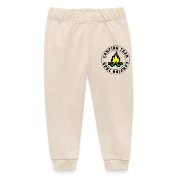Équipe de camping Feu de camp - Pantalon de jogging bébé bio Stanley/Stella - écru doux - Devant