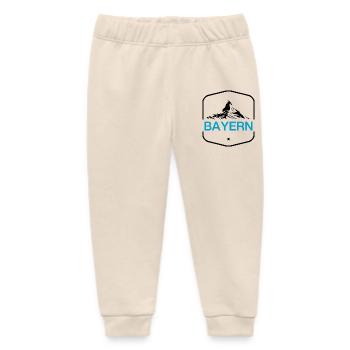 BAYERN, ZUGSPITZE POWER! BERGE URLAUB WANDERN - Baby Organic Jogginghose Baby Tumbler von Stanley/Stella - Natur - Vorne