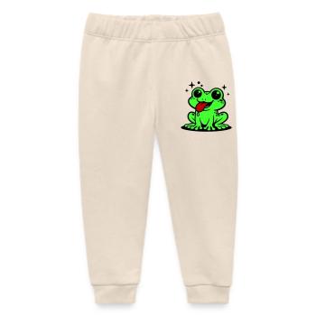 Kröte Comic Frosch - Baby Organic Jogginghose Baby Tumbler von Stanley/Stella - Natur - Vorne