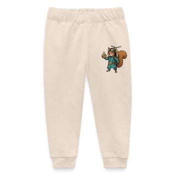 Squirrel Steampunk Aviator Jetpack-Kompass - Baby Organic Jogginghose Baby Tumbler von Stanley/Stella - Natur - Vorne