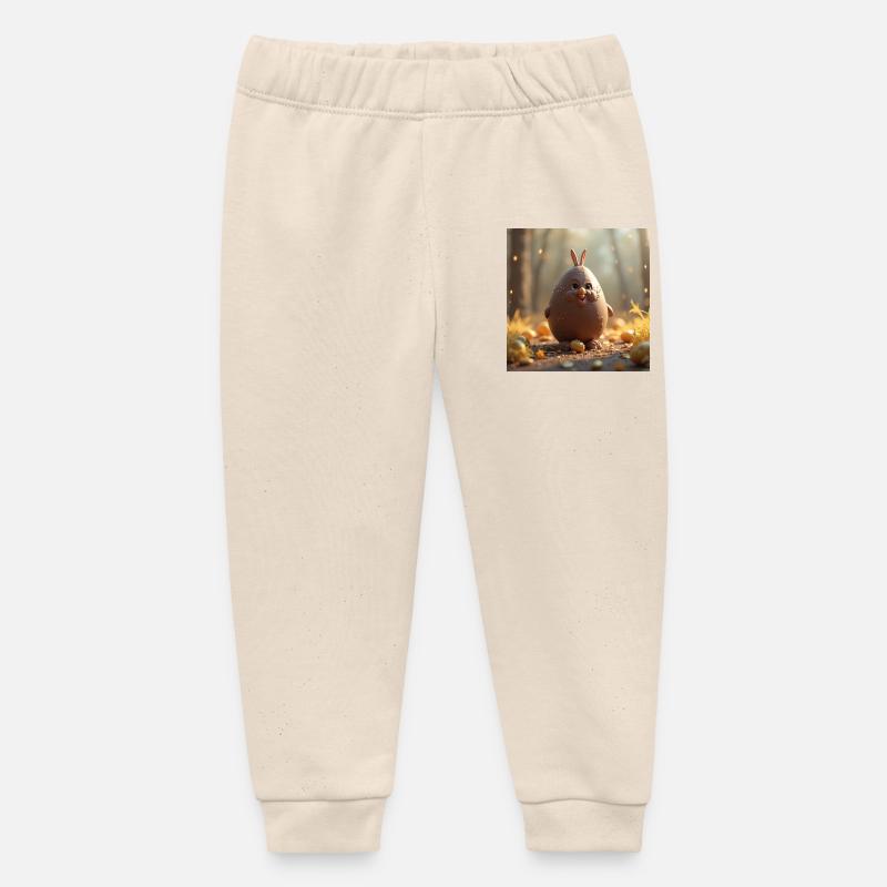 un lapin de pâques - Pantalon de jogging bébé bio Stanley/Stella - écru doux