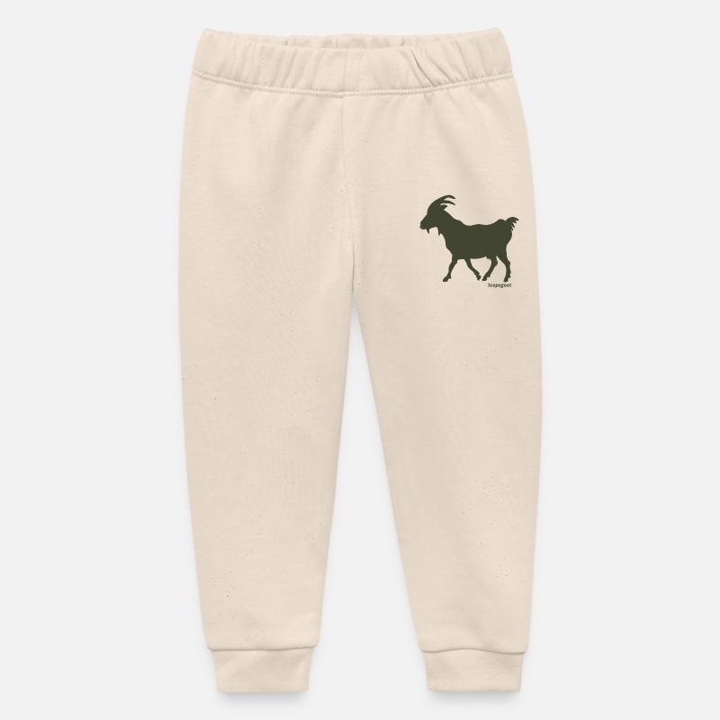 Bouc émissaire olivier - Pantalon de jogging bébé bio Stanley/Stella - écru doux