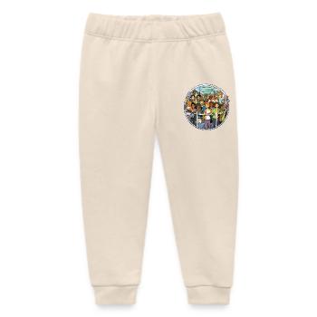 Bunt gemischte Reisende im Bus - Baby Organic Jogginghose Baby Tumbler von Stanley/Stella - Natur - Vorne