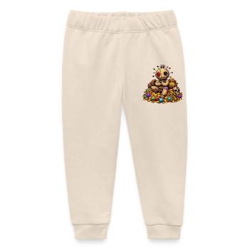 Genähte Voodoo Puppe Schatzpirat im Gold - Baby Organic Jogginghose Baby Tumbler von Stanley/Stella - Natur - Vorne