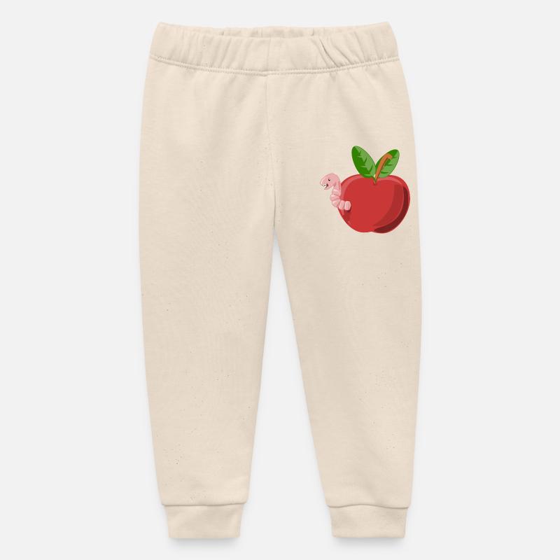 Vers - Pantalon de jogging bébé bio Stanley/Stella - écru doux